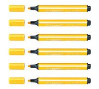 Stabilo Lot De 6 Feutres Coloriage Trio Scribbi Triangulaire Pointe Large Jaune
