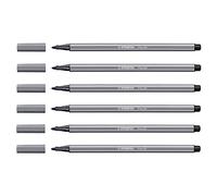 STABILO Feutre de Dessin PEN 68 Pte ogive Moyenne 1 mm Gris foncé