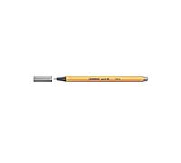 STABILO Lot de 6 Stylo-Feutres POINT 88 Pointe Fine 0,4 mm gris foncé