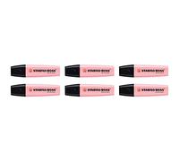 STABILO Lot de 6 Surligneurs BOSS ORIGINAL Pastel pétale de rose