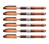 STABILO Lot de 6 Surligneurs NAVIGATOR de poche Pte Biseautée orange