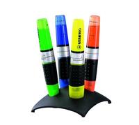 Stabilo Set De Bureau De 4 Surligneurs Pointe Biseautée Encre Liquide Luminator