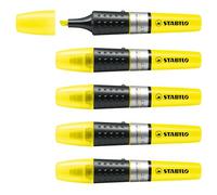 STABILO LUMINATOR - Surligneur - Lot x 5 surligneurs fluo - Jaune