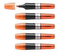 STABILO LUMINATOR - Surligneur - Lot x 5 surligneurs fluo - Orange | Lot de 5, orange