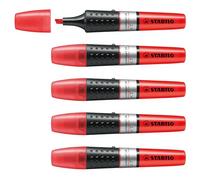 Stabilo Luminator - Surligneur Rouge - 1 Paquet de 5 Unités