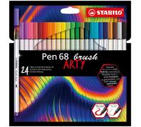 Stabilo Marqueur Avec Pointe Pinceau Pen 68 24 Couleurs