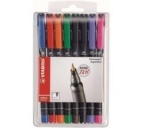 STABILO OHPen universal permanent, 8 Pack marqueur indélébile
