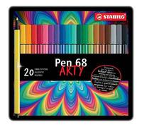 STABILO Feutres Pen 68 Arty 20 unités Multicolore Enfants