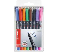 STABILO OHPen universal permanent, 8 Pack marqueur indélébile