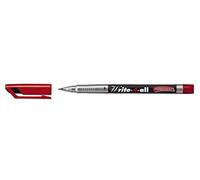STABILO - Marqueur permanent Write-4-all S - rouge - 0,4 mm (super fin) - capuchon ventilé