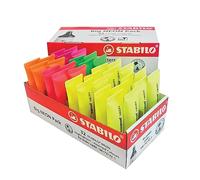 STABILO NEON - Surligneur - boite x 32 surligneurs fluo NEON - 5 couleurs assorties