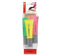 STABILO Neon surligneur, Lot de 4 pièces Multicolore G