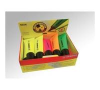 Stabilo NEON - Surligneur - orange fluorescent, jaune fluorescent, vert fluorescent, rose fluorescent - encre à l'eau - 2-5 mm - pack de 10