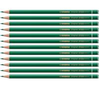 STABILO Original - Lot de 12 crayons de couleur à mine fine - Vert émeraude