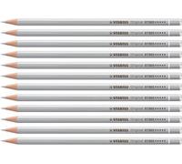 STABILO Original Lot de 12 crayons de couleur Argenté