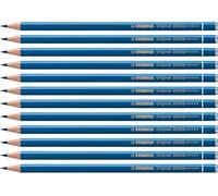 STABILO Original Lot de 12 crayons de couleur Bleu ciel profond