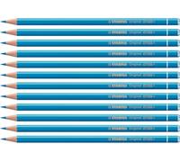 STABILO Original Lot de 12 crayons de couleur Bleu cyan