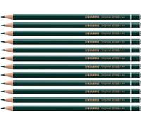 STABILO Original Lot de 12 crayons de couleur Vert foncé