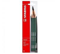 STABILO Othello 282 dureté HB 2 x 3 crayons sur blister