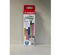 STABILO Feutre de dessin Pen 68 – 18 couleurs – Pointe moyenne – Étui zig-zag