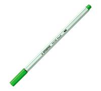 STABILO Pen 68 Brush Stylo à pointe pinceau de qualité supérieure avec pointe pinceau pour des épaisseurs de trait variables - Vert feuille