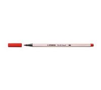 STABILO Feutre Pinceau Pen 68 Brush - Lot x 10 feutres Dessin à Pointe Pinceau - Rouge