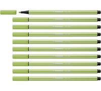 STABILO Pen 68 - Feutre dessin - Lot x 10 feutres de coloriage pointe moyenne - Vert pistache