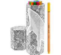 STABILO Pen 68 Lot de 15 feutres de coloriage de qualité dans étui en carton