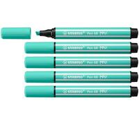 STABILO Feutres dessin Pen 68 MAX ARTY – Lot de 5 – Pointe biseautée – Vert de glace