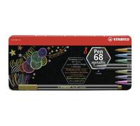 Stabilo Pen 68 Metallic Stylo-Feutre Moyen Multicolore 8 Pièce(S)