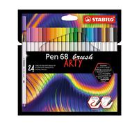 Stabilo Pen 68 Pinceau Arty Marqueur Étui De 24 Unités
