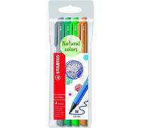 Stabilo Pochette 4 Stylos-Feutres Pointmax Edition Nature - Nuances Foret