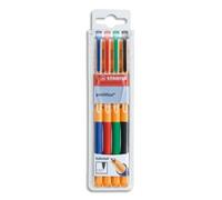 Stabilo Pochette De 4 Rollers Point Visco Assortis