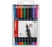 STABILO OHPen universal permanent, 8 Pack marqueur indélébile