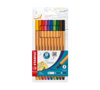 STABILO Point 88 Etui carton de 10 stylos-feutres pointe fine
