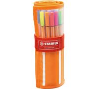 STABILO Point 88 Ligne Fine Stylos - 0.4mm Fin - Drapé Ensemble De 30 Couleurs