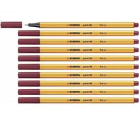 STABILO Point 88 Ligne Fine Stylos Assortiment Couleurs Technique Coloriage X 10