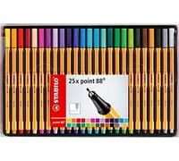 STABILO point 88 Lot de 25 stylos fineliner