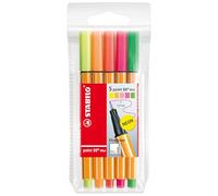 STABILO Stylo-feutre Point 88 Mini 68805-1 Pochette de 5 Couleurs assorties