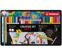 STABILO point 88/Pen 68 brush/aquacolor ARTY étui de 36 pièces