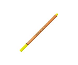 STABILO point 88 Stylo Fin Jaune 0.4mm Pointe Métal Hexagonal - Réf: 88/024 - Fabriqué en Allemagne - Dimensions colis: 8x8x167mm - 1 pièce