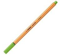 STABILO Stylo feutre point 88 – Pointe fine – Lot de 10 – Vert Gazon (88/33)