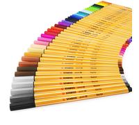 STABILO Point 88 Stylos Fineliner 0,4 mm Pointe Fine Lot de 40 Couleurs