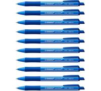 STABILO - Stylo bille - pointball colorful - lot x 10 stylos à bille rechargeables - bleu