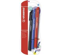 STABILO pointMax avec Pointe en Nylon - Couleurs Assorties (Lot de 3)