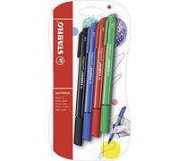 STABILO pointMax - Stylo feutre - blister x 4 feutres d'écriture pointe moyenne 0,8 mm - assortis