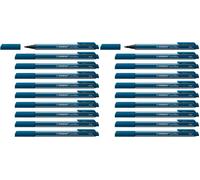 STABILO pointMax - Stylo feutre - Lot x 10 feutres d'écriture pointe moyenne 0,8 mm - Bleu Vert (Lot de 2)