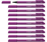 STABILO pointMax - Stylo feutre - Lot x 10 feutres d'écriture pointe moyenne 0,8 mm - Lilas