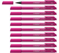 STABILO pointMax - Stylo feutre - Lot x 10 feutres d'écriture pointe moyenne 0,8 mm - Rose Foncé