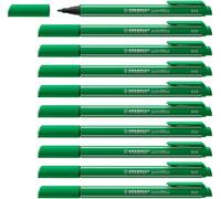 STABILO pointMax - Stylo feutre - Lot x 10 feutres d'écriture pointe moyenne 0,8 mm - Vert